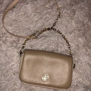 Light Tan Tory Burch satchel